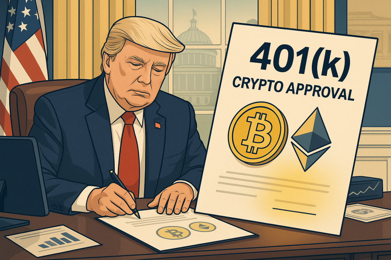 Trump cho phép đưa crypto vào kế hoạch hưu trí 401(k) của người lao động Mỹ