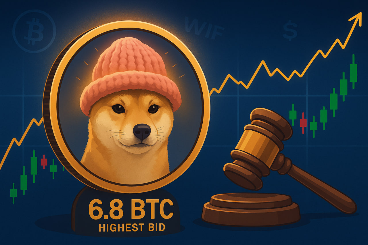Mũ hồng của Dogwifhat được đấu giá với mức gần 7 BTC