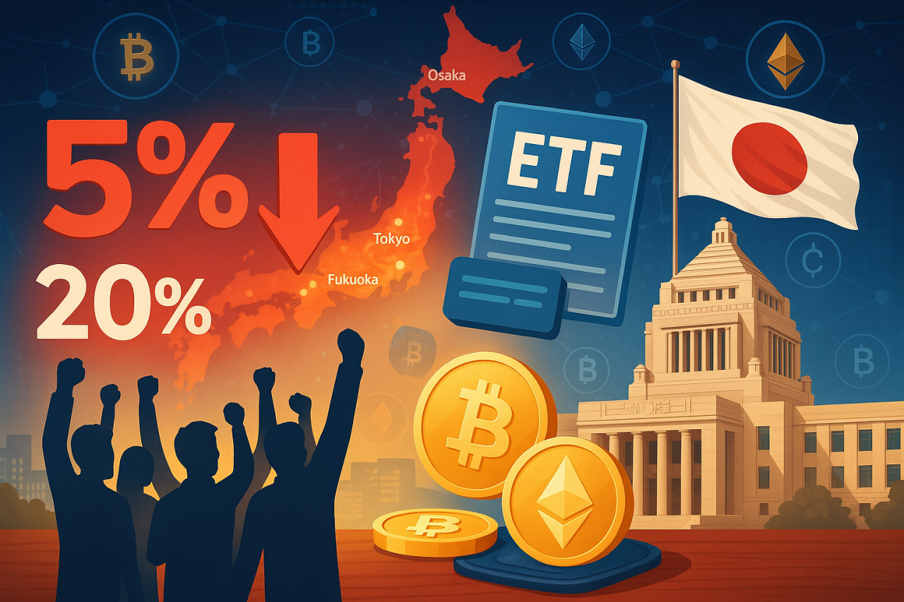 Thuế crypto Nhật giảm mạnh, mở đường cho ETF và nhà đầu tư