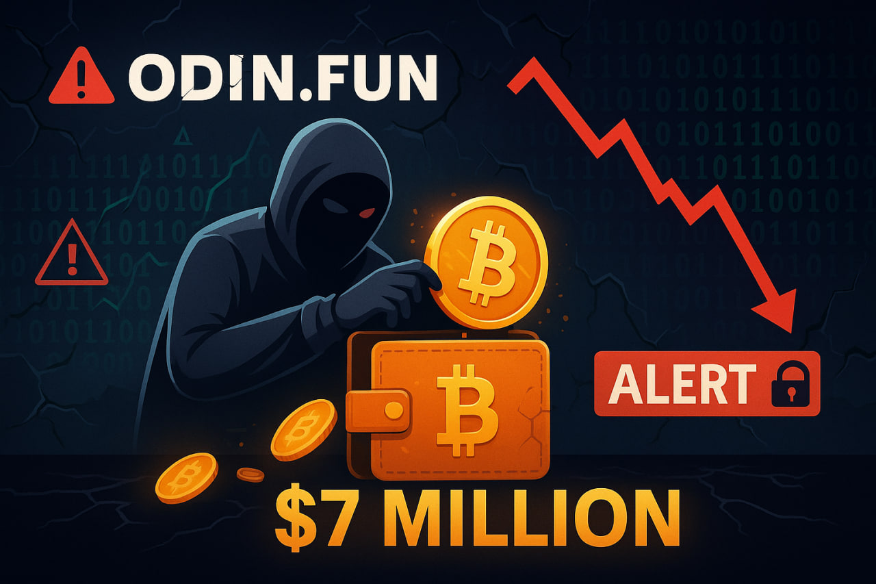 Odin.fun bị hack thiệt hại mất 7 triệu USD BTC 