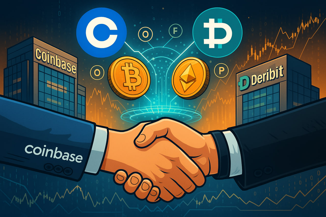 Coinbase Global hoàn tất thương vụ mua lại Deribit FZE