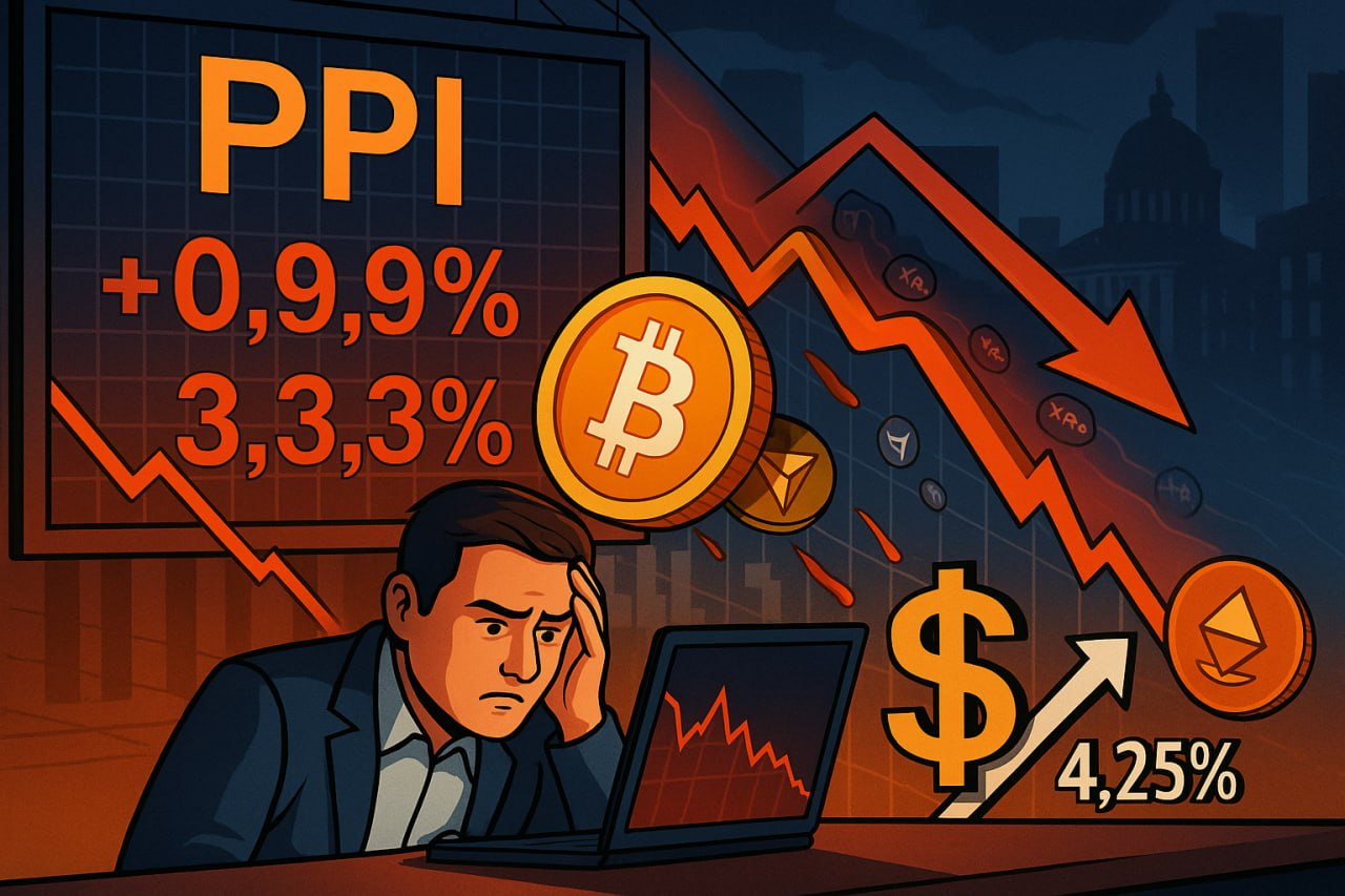 Thị trường crypto lao dốc sau khi PPI Mỹ vượt xa dự báo
