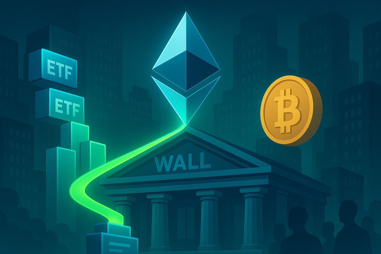 Ethereum trở thành tâm điểm Phố Wall khi ETF hút vốn kỷ lục