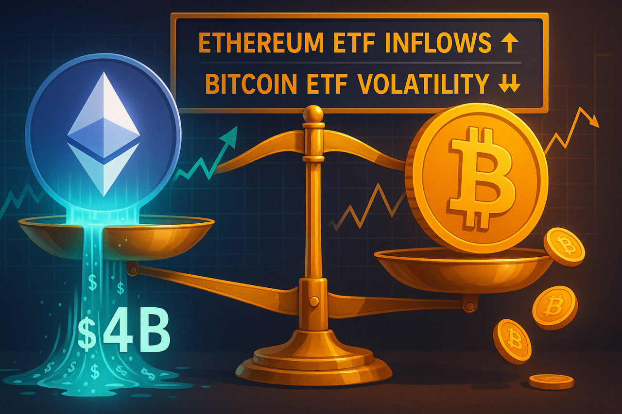 Dòng vốn Ethereum ETF bùng nổ, dẫn đầu so với quỹ Bitcoin ETF