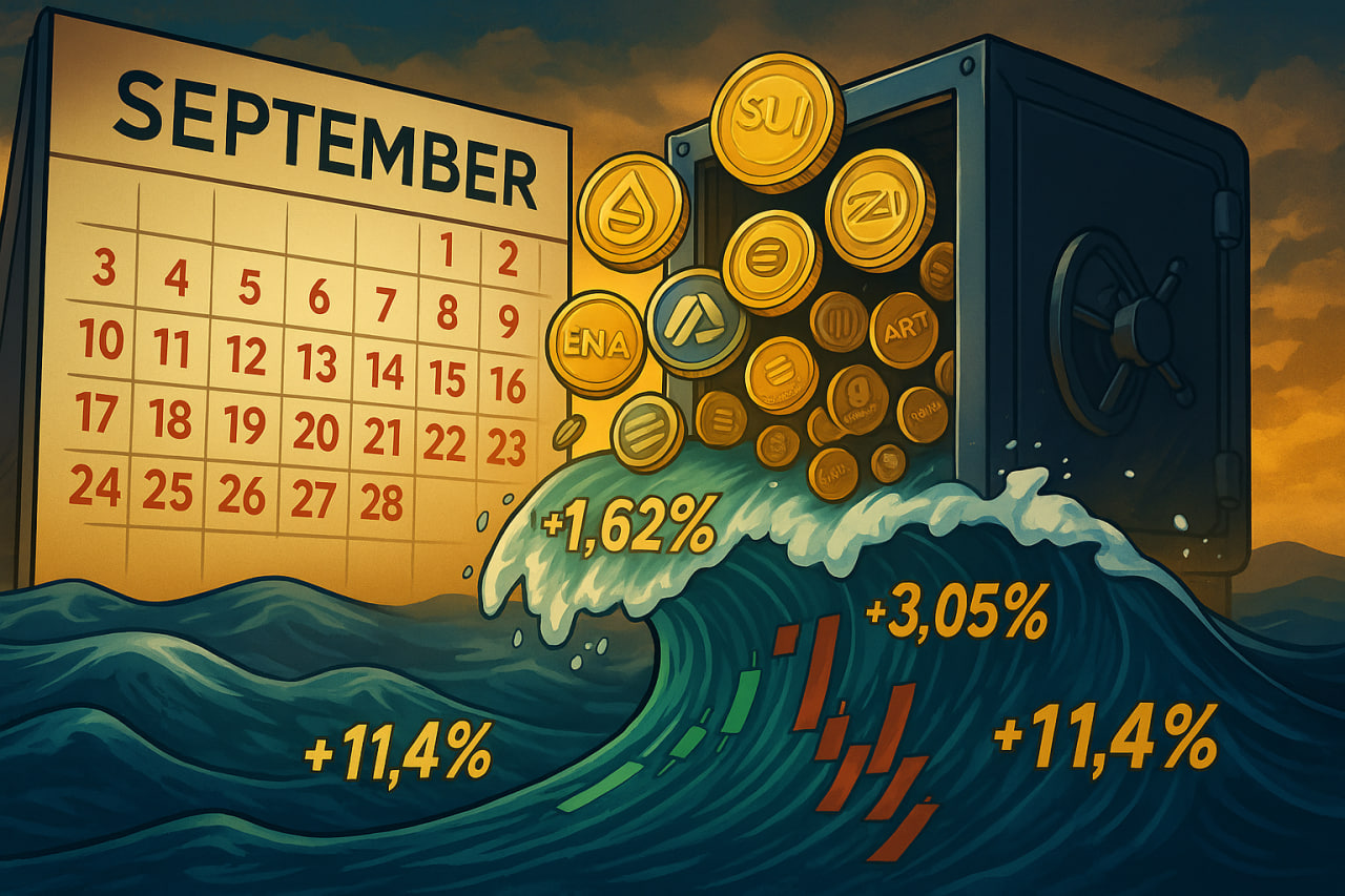 Hơn 2,1 tỷ USD token sẽ được unlock trong tháng 9