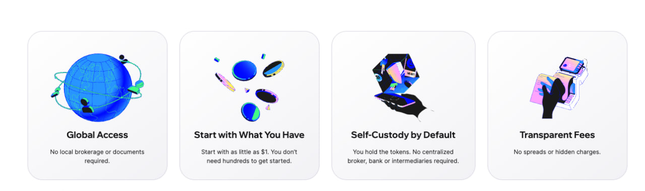 Dịch vụ RWA được Trust Wallet hỗ trợ cho phép đầu tư tối thiểu 1 đô la