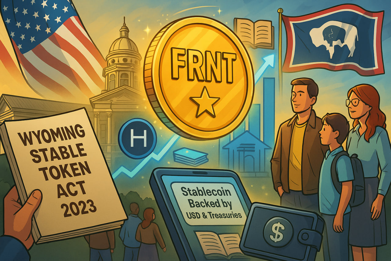 Wyoming ra mắt Frontier Stable Token FRNT, stablecoin đầu ti&ecirc;n của tiểu bang Mỹ