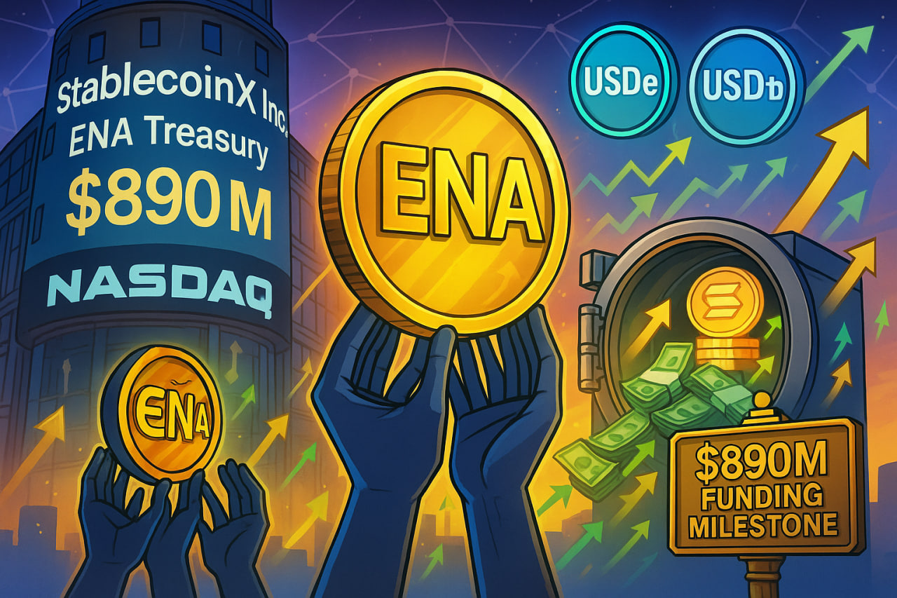 StablecoinX huy động 890 triệu USD để mở rộng kho bạc ENA Ethena