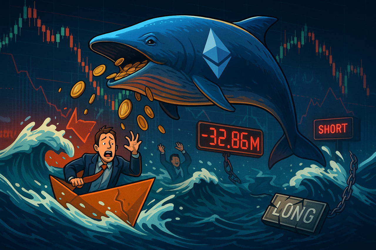 Ethereum biến động mạnh: Cá voi xả hàng, đòn bẩy cao gây thanh lý diện rộng