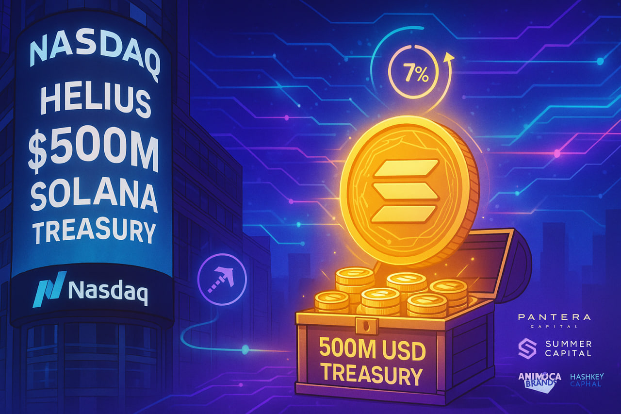 Helius niêm yết Nasdaq công bố quỹ Solana trị giá 500 triệu USD
