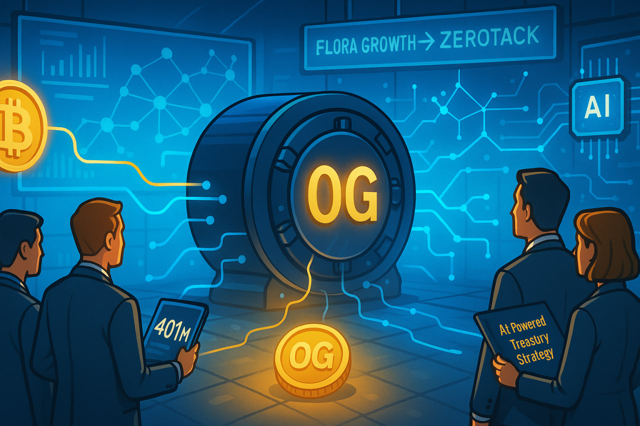 Flora Growth huy động 401 triệu USD để ra mắt quỹ 0G Token Treasury