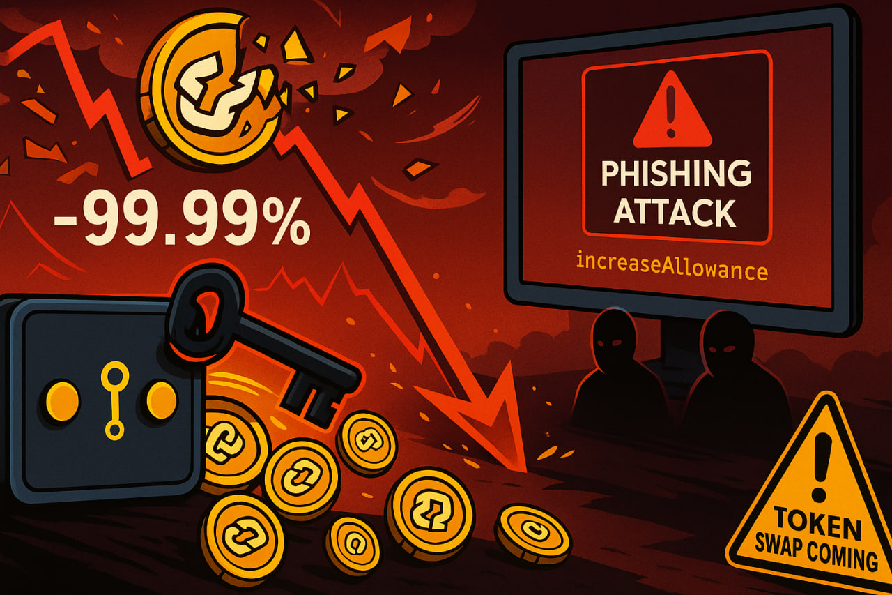 Giá UXLINK gần như về 0 sau vụ hack phishing 45 triệu USD