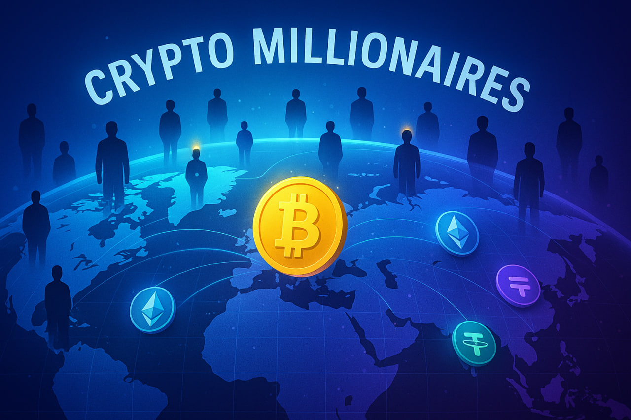 Số lượng triệu phú Crypto đạt 241.700 người toàn cầu vào năm 2025