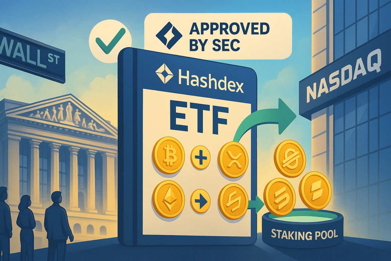 SEC chấp thuận Hashdex mở rộng ETF thêm XRP, Solana và Stellar