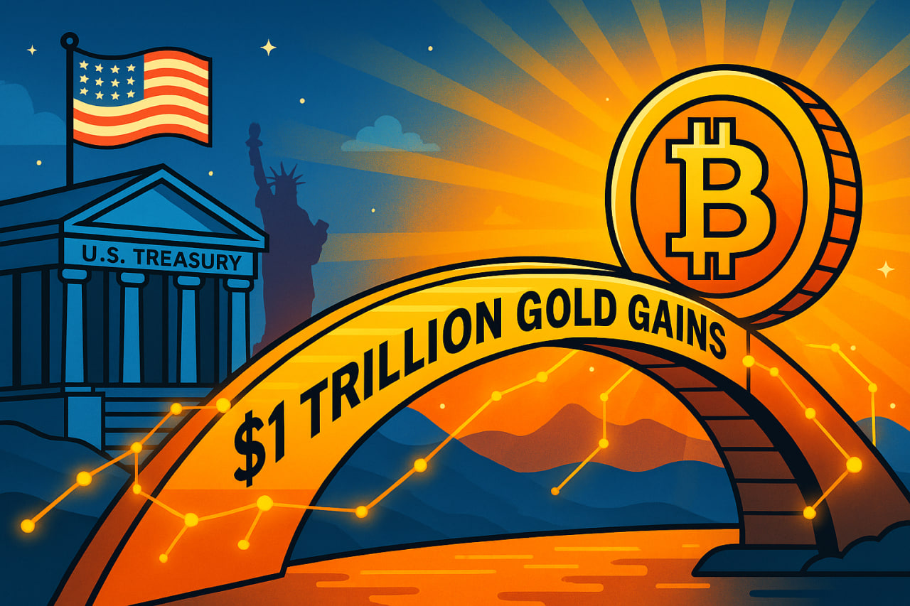 Mỹ xem xét sử dụng 1 nghìn tỷ USD lợi nhuận từ vàng để mua Bitcoin