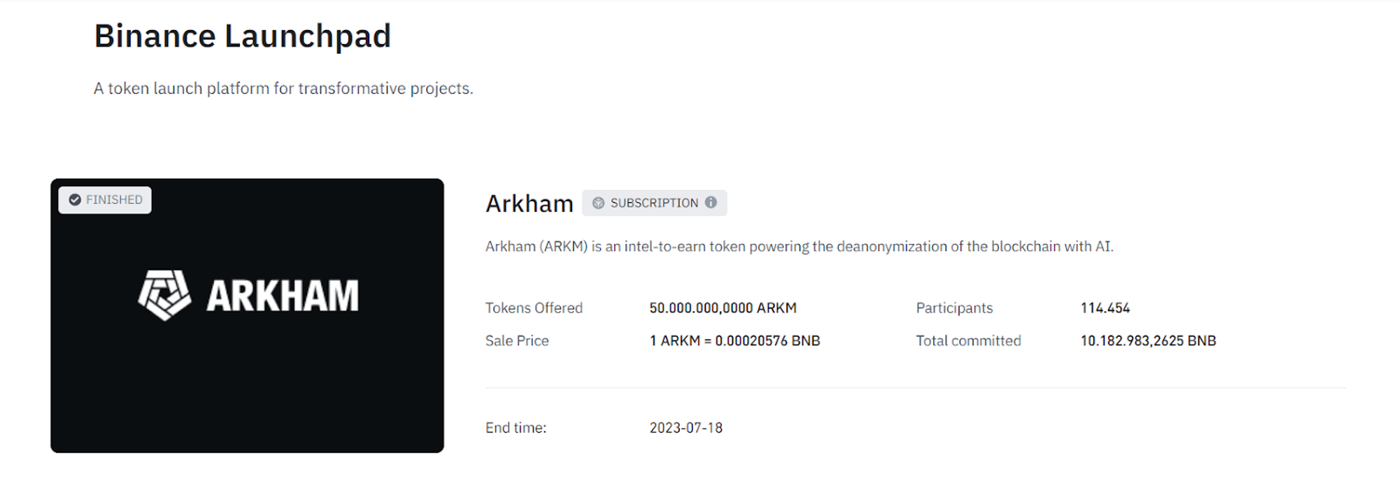 Binance Launchpad