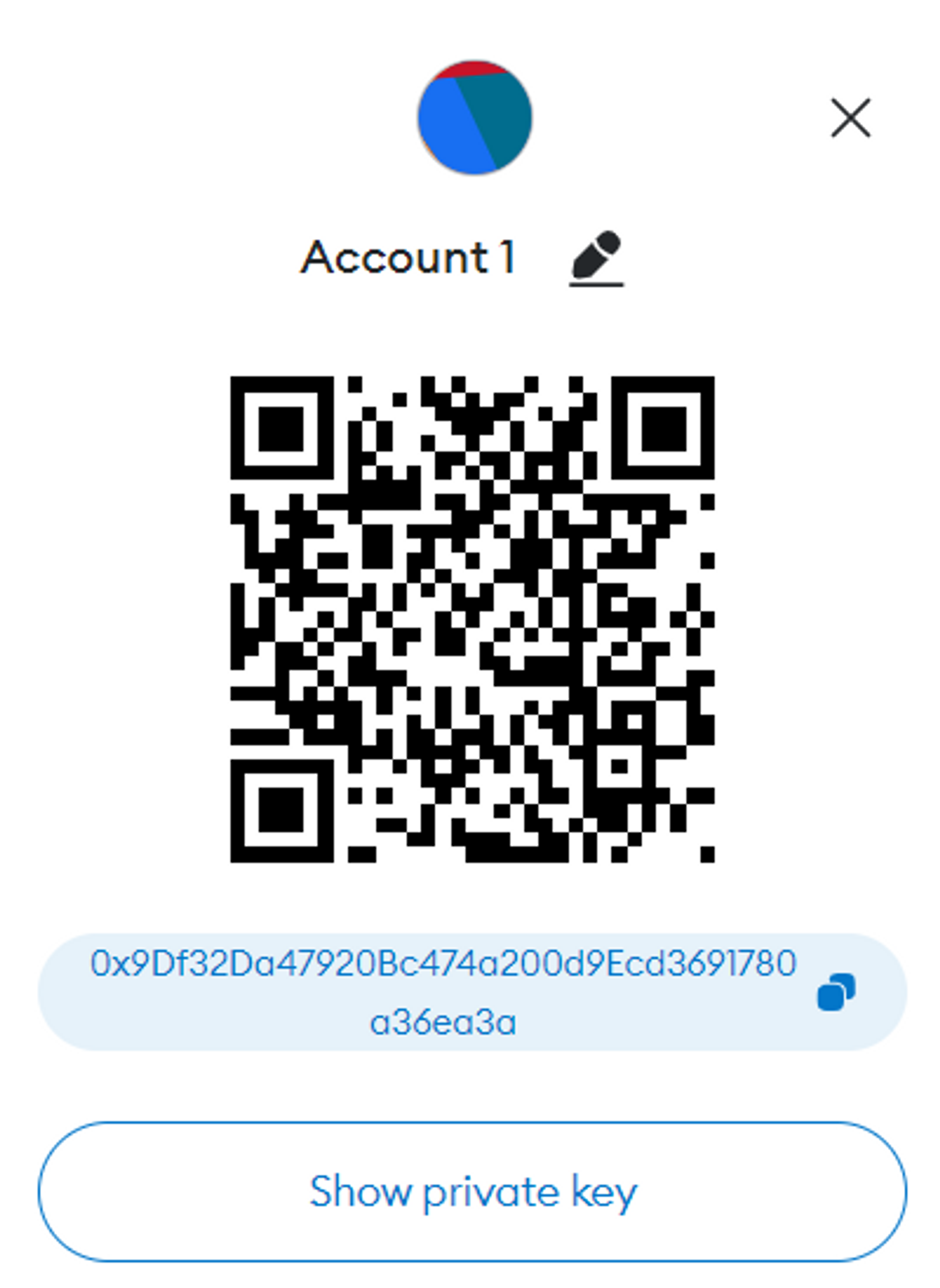 Địa chỉ ví Metamask