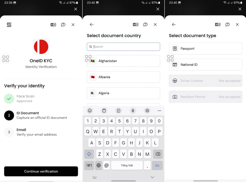 Quy trình KYC trên ví Coin98 (4)