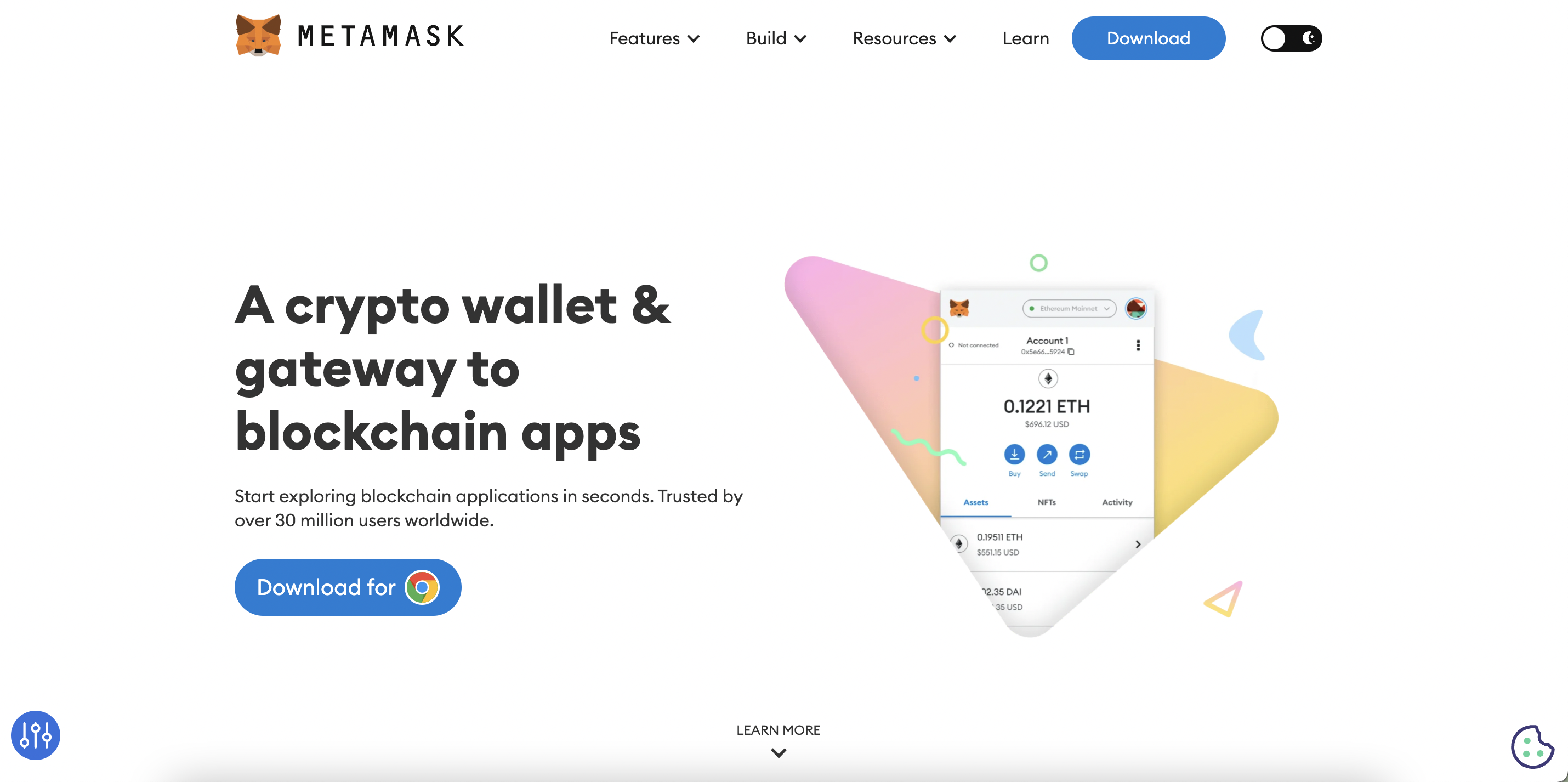 Cài đặt ví Metmask