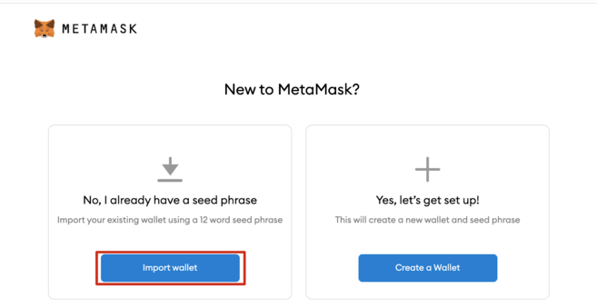 Truy cập vào ví MetaMask của bạn và nhập khóa riêng tư