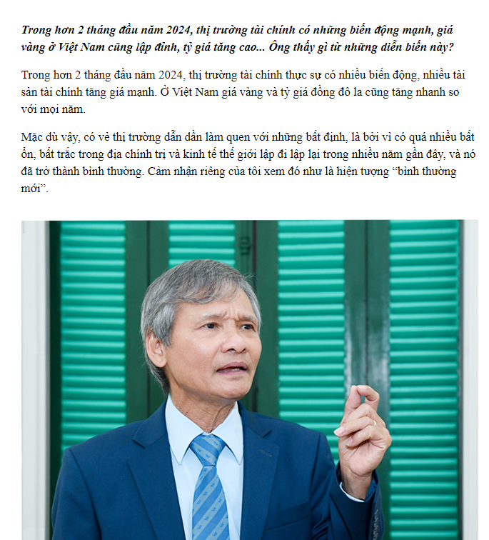 Nhận định của ông 