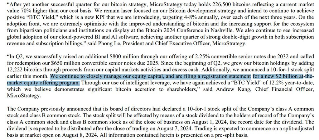Thông tin về đợt huy động của MicroStrategy 
