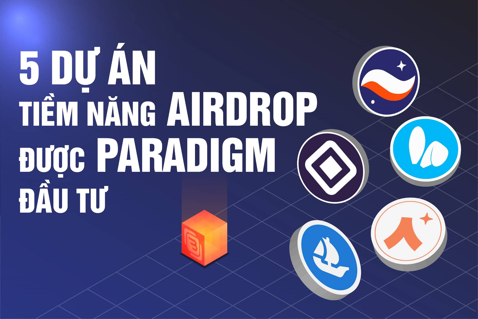 Top 5 dự án tiềm năng airdrop được quỹ Paradigm đầu tư