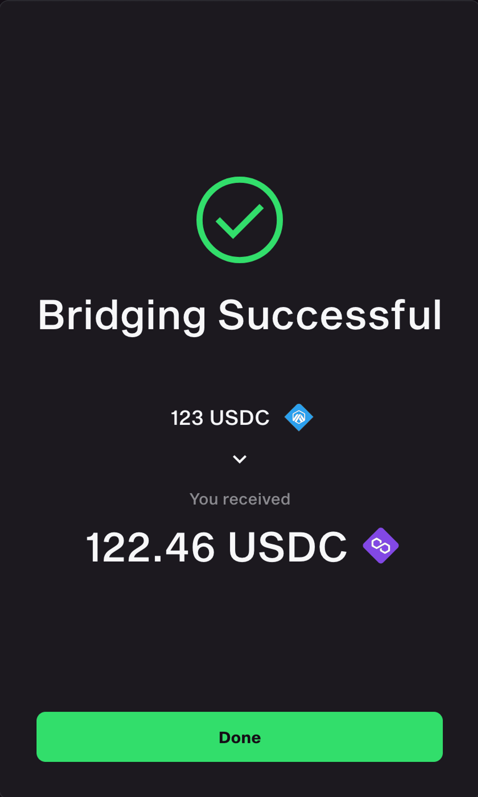 Các bước bridge token trên Slingshot