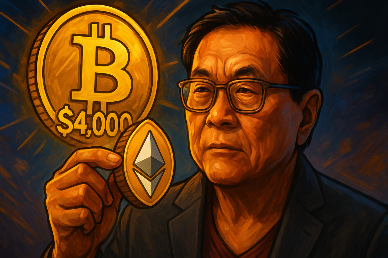 Robert Kiyosaki: “Người mua Ethereum hôm nay có thể trở nên giàu như nhà đầu tư Bitcoin ở mức $4.000”