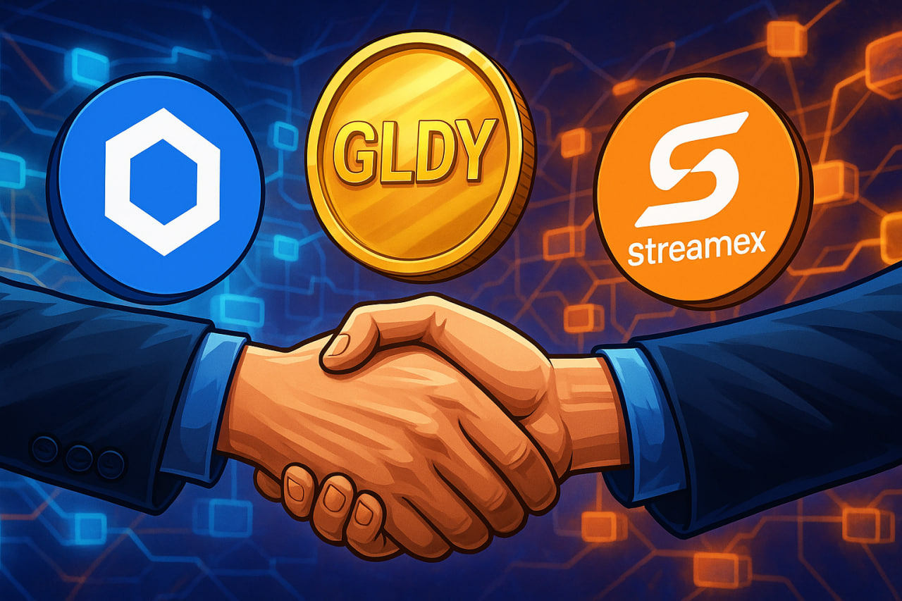 Chainlink hợp tác với Streamex để đưa stablecoin bảo chứng vàng GLDY lên đa chuỗi