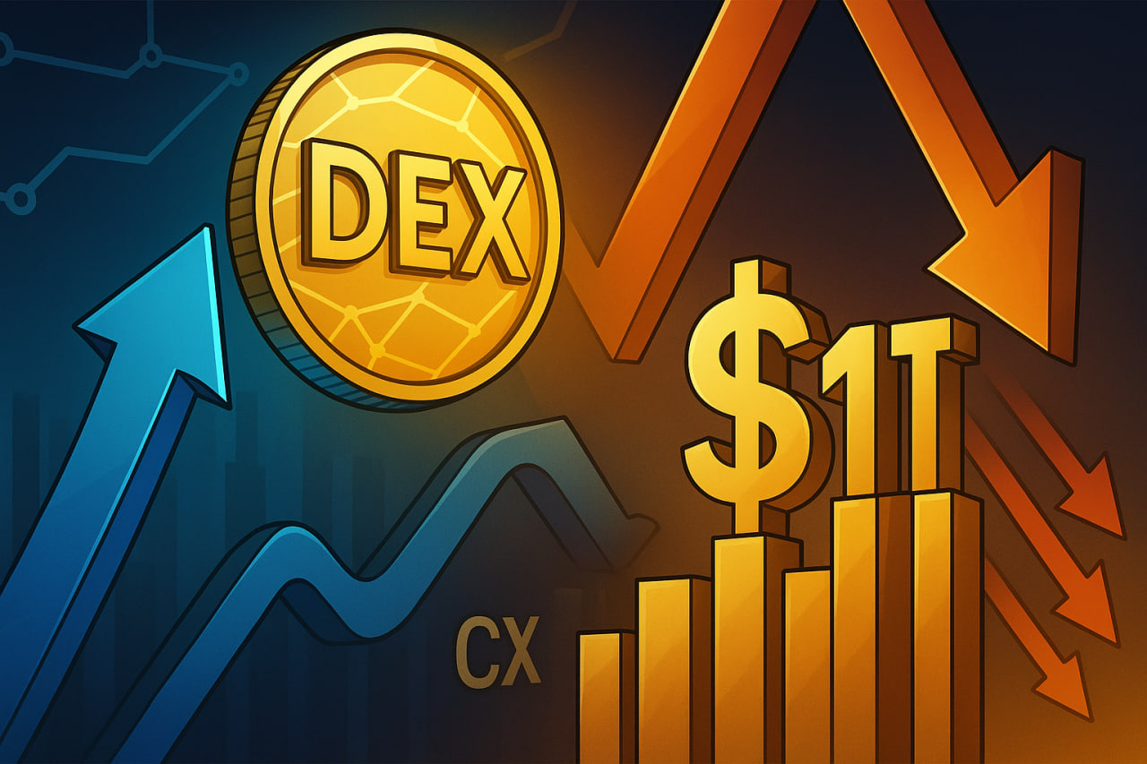 Khối lượng giao dịch trên DEX vượt mốc 1 nghìn tỷ USD giữa làn sóng dịch chuyển khỏi CEX