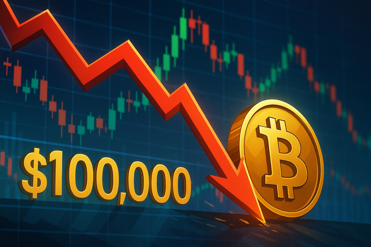 Bitcoin sụt mạnh: Tại sao giá BTC lại giảm xuống dưới 100.000 USD hôm nay?