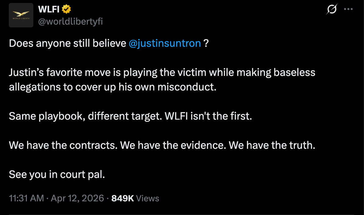 Nguồn: World Liberty Financial