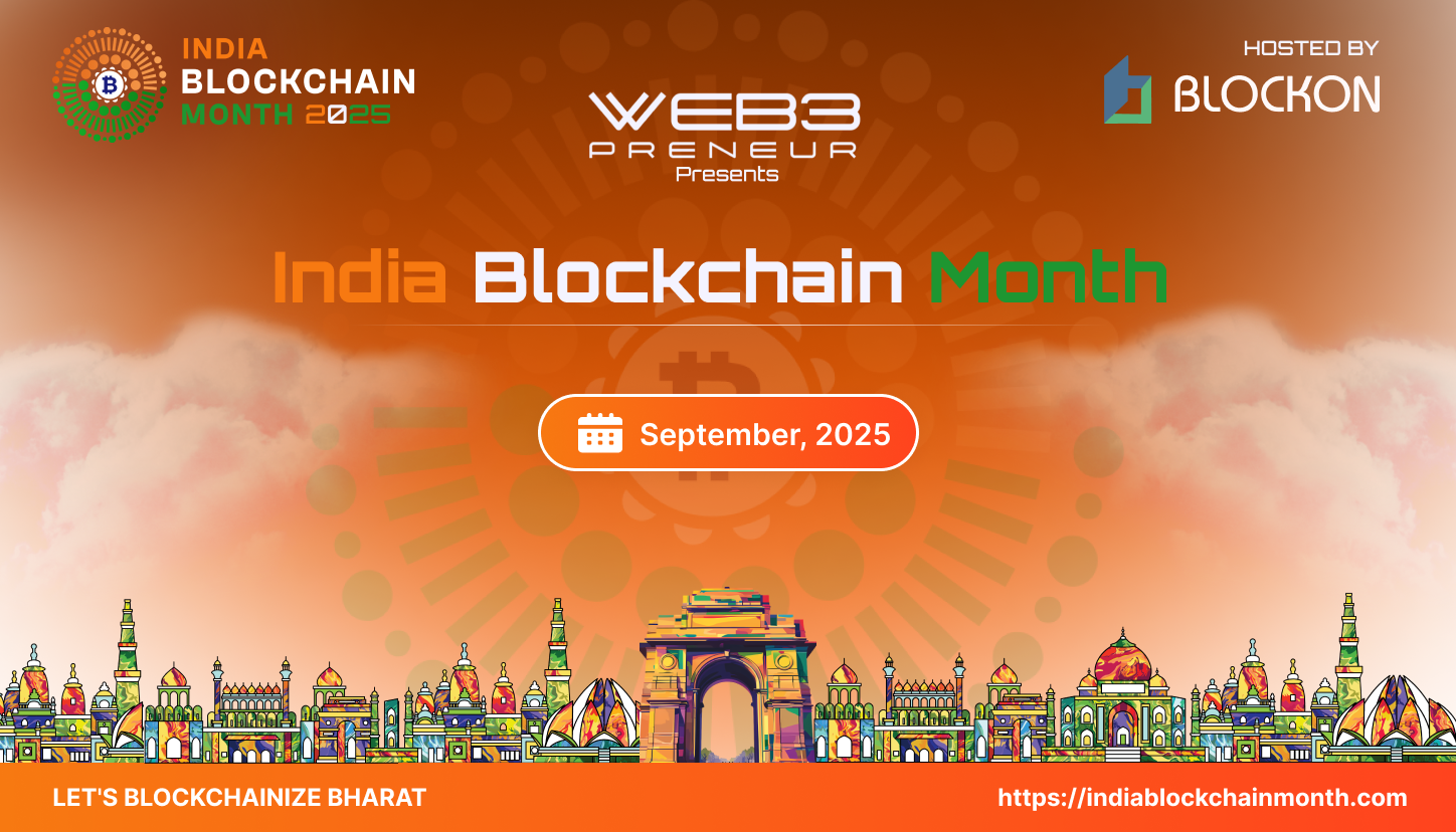 Sự kiện India Blockchain Month sẽ diễn ra vào tháng 9/2025