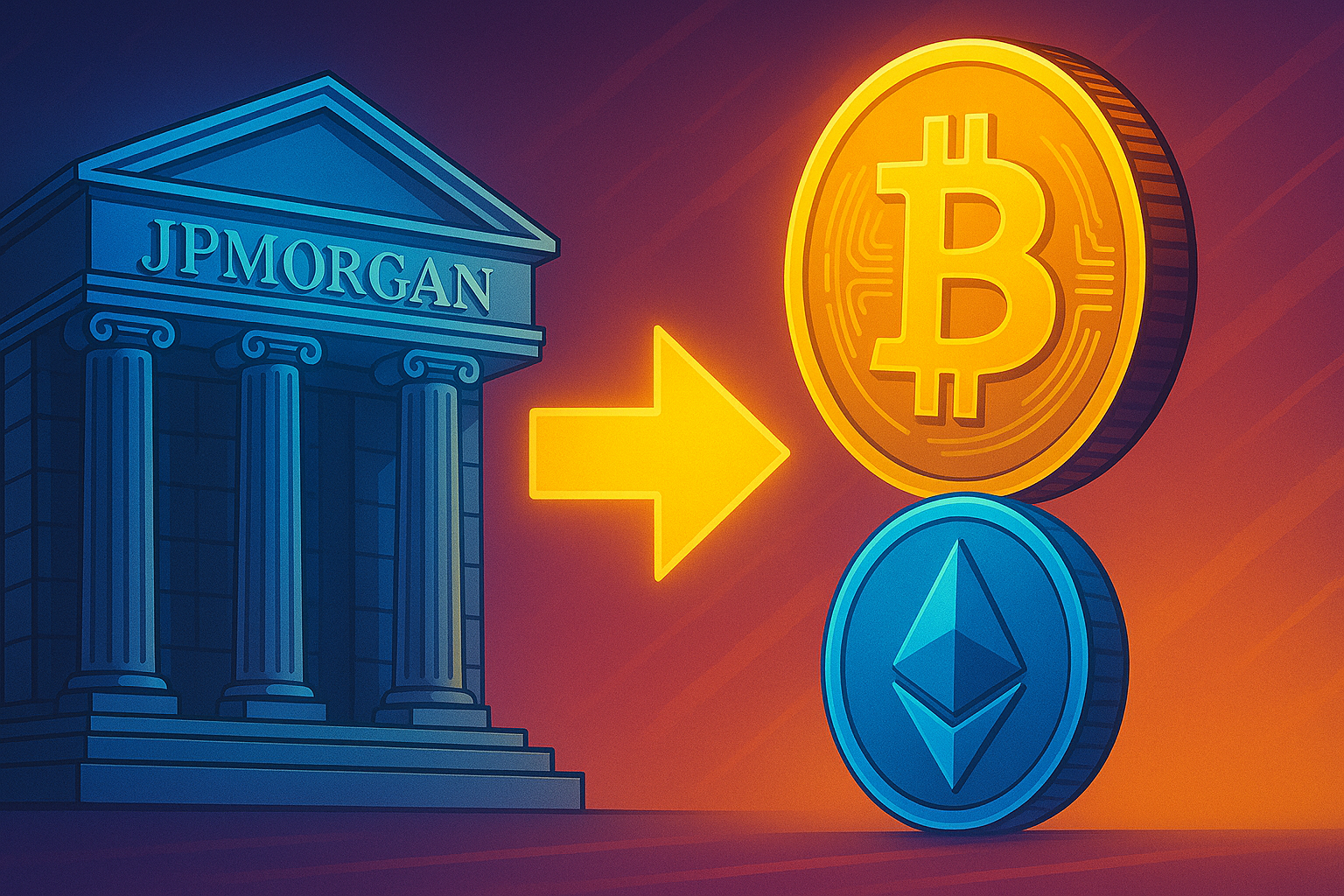 JPMorgan “quay xe” với crypto: Cho phép dùng Bitcoin và Ether làm tài sản thế chấp
