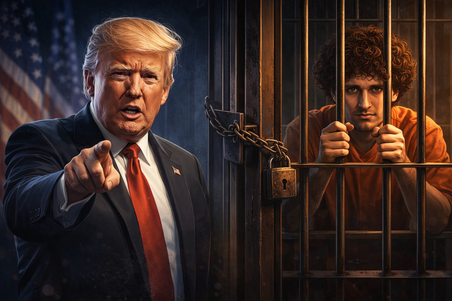 Trump tuy&ecirc;n bố kh&ocirc;ng c&oacute; kế hoạch &acirc;n x&aacute; Sam Bankman-Fried (cựu CEO FTX)