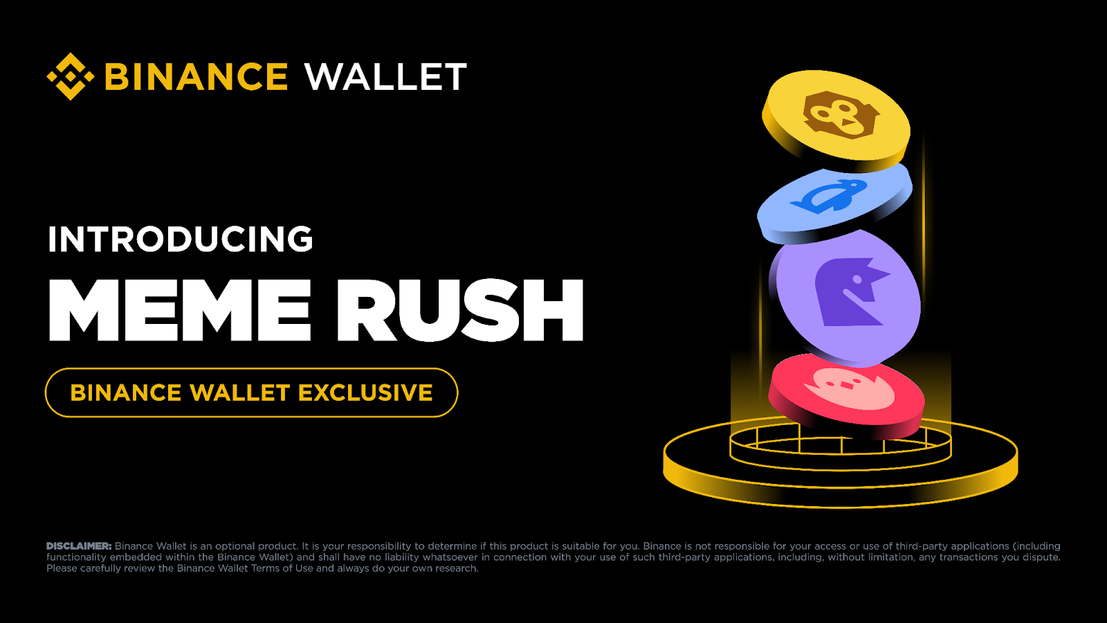 Binance ra mắt Meme Rush dành riêng cho người dùng Binance Wallet.
