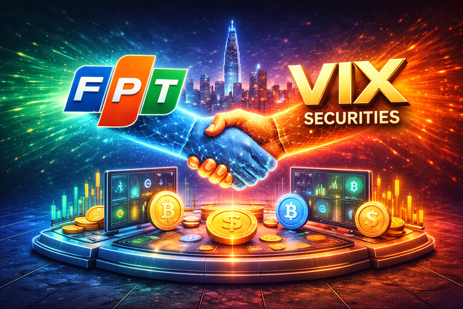 FPT bắt tay Chứng khoán VIX xây dựng sàn giao dịch tài sản mã hóa tại Việt Nam