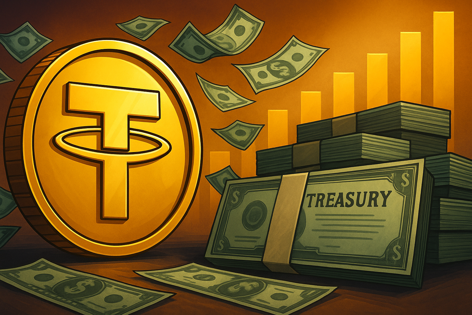 Tether vượt mốc 10 tỷ USD lợi nhuận: Gã khổng lồ stablecoin củng cố vị thế với 135 tỷ USD trái phiếu kho bạc Mỹ