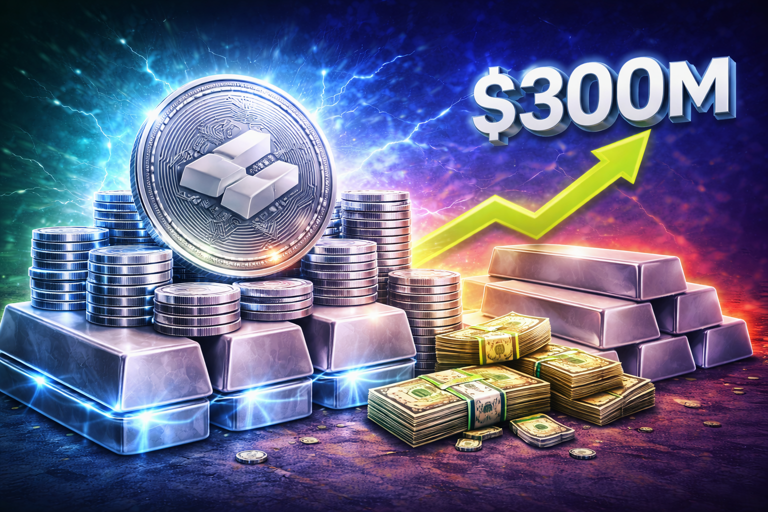 Bạc token hóa lập đỉnh vốn hóa hơn 300 triệu USD, dòng tiền quay lại tài sản gắn với giá trị thực