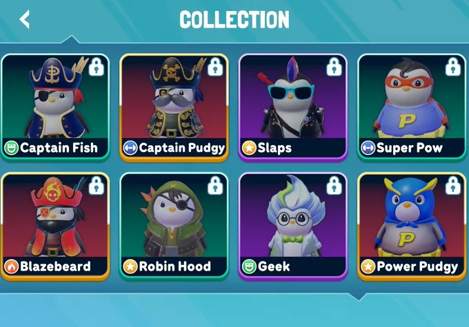 Các nhân vật tiêu biểu trong Pudgy Party