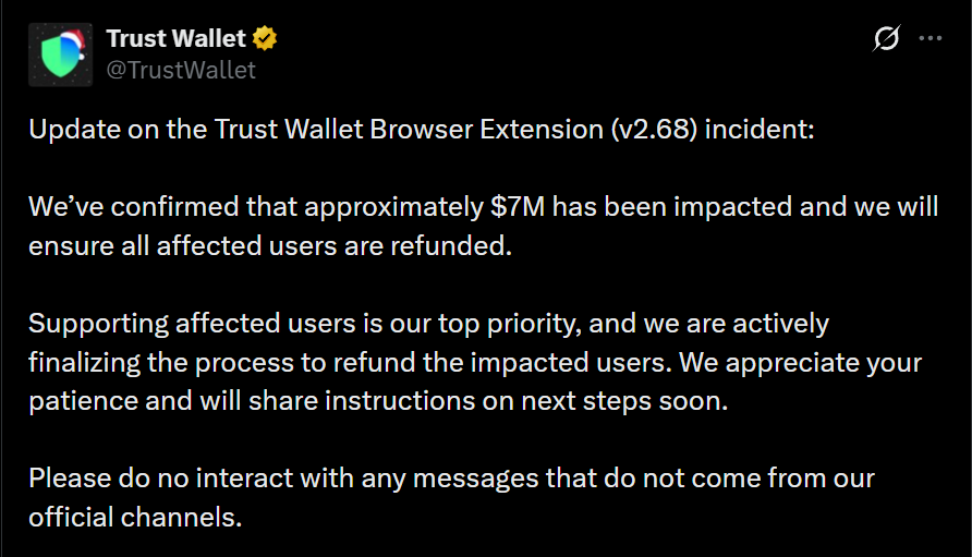 Trust Wallet mở cổng tiếp nhận y&ecirc;u cầu bồi thường ch&iacute;nh thức