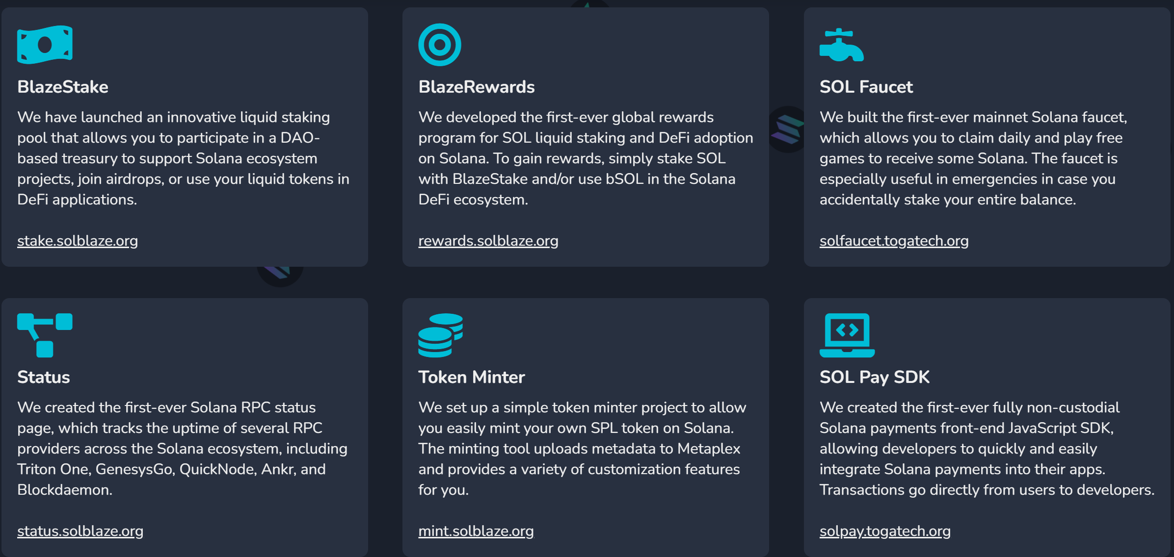 Sản phẩm của Solblaze