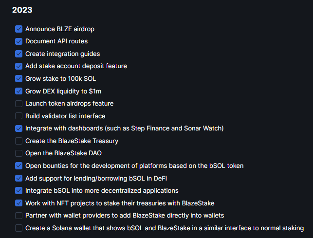 Lộ trình phát triển của Solblaze