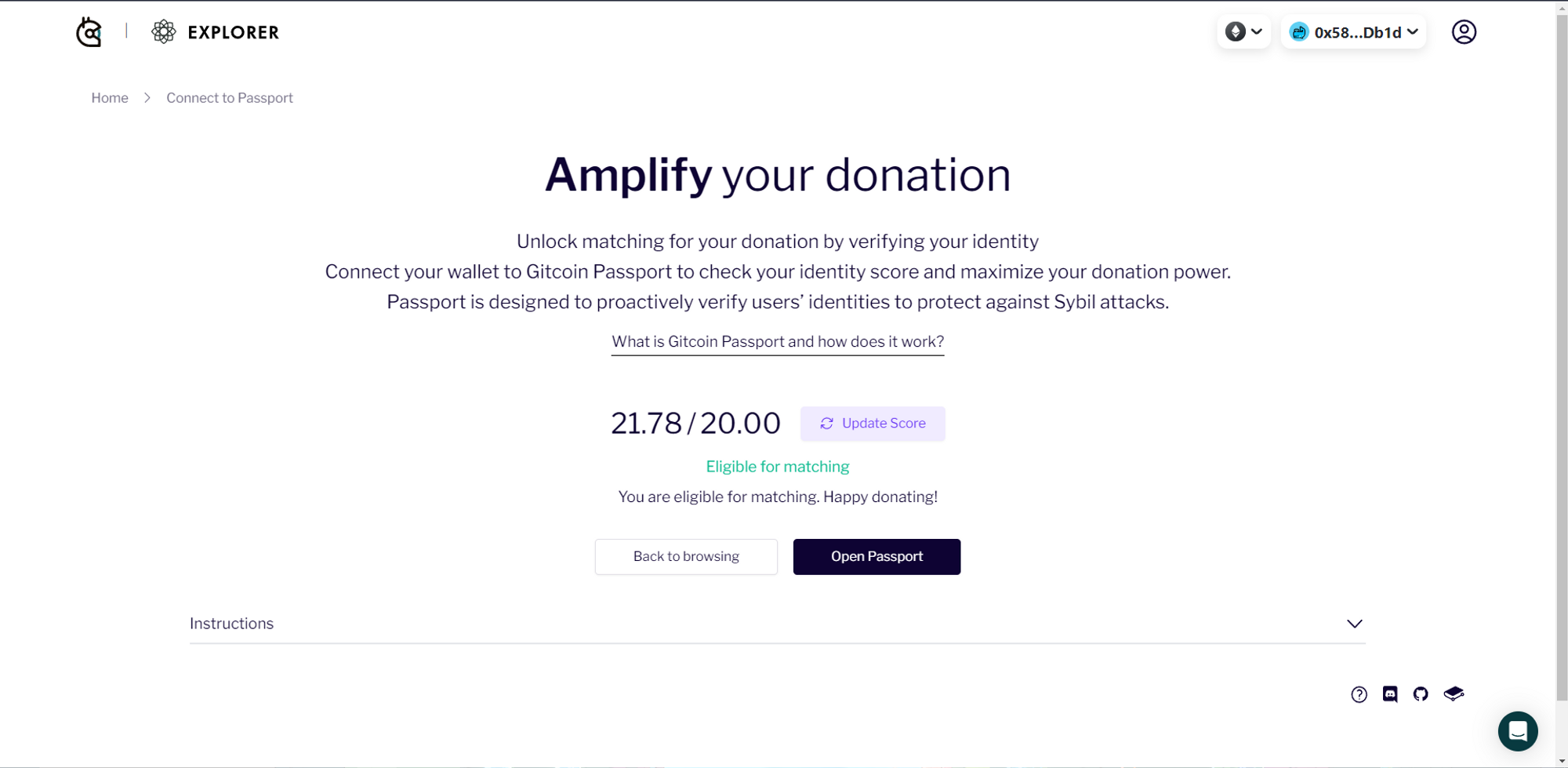 Điều kiện tham gia donate trên Gitcoin