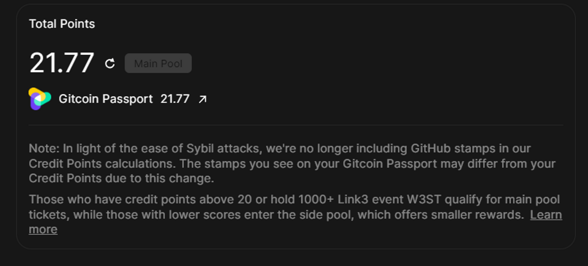 Tham gia main pool của CyberConnect bằng Gitcoin Passport