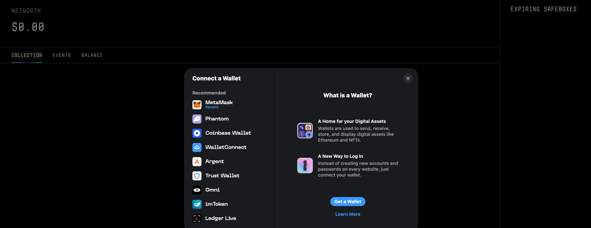 Kết nối ví mạng ERC20