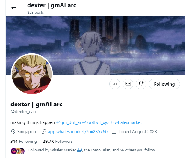 Thành viên phát triển của Whales Market