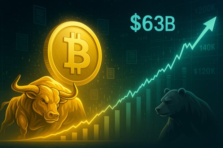 Phe bò áp đảo, open interest quyền chọn Bitcoin vượt mốc 63 tỷ USD