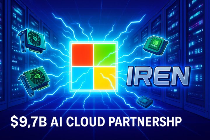 IREN ký hợp đồng 9,7 tỷ USD với Microsoft, mở rộng hạ tầng AI